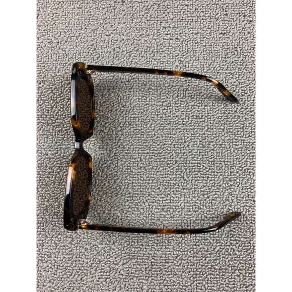 Velvet Canyon Sunglasses Women Brown Zou Bisou Rectangular Logo Temple Frame - Picture 5 of 10